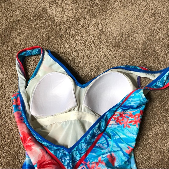 Vintage Gottex 1 piece bathing suit swimsuit size 10 - Picture 6 of 8